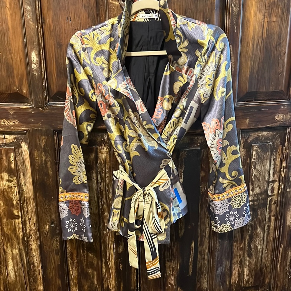 Whitley 100% Silk Tie Blouse